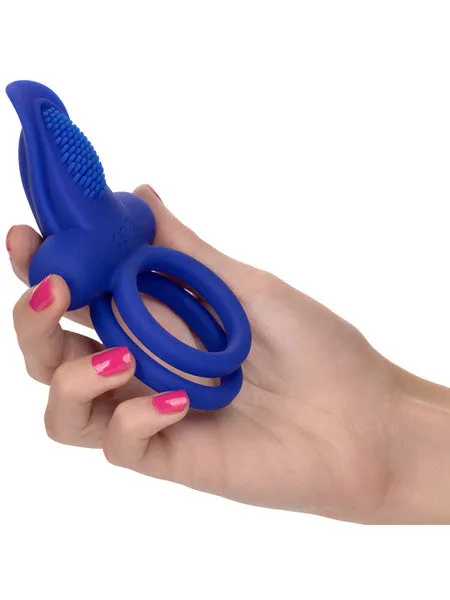 CalExotics Female Sex Toys Silicone Rechargeable Dual Pleaser Enhancer