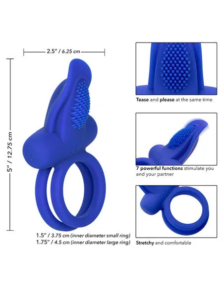 CalExotics Female Sex Toys Silicone Rechargeable Dual Pleaser Enhancer