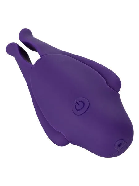 CalExotics Vibrators Nipple Play Rechargeable Nipplettes Purple