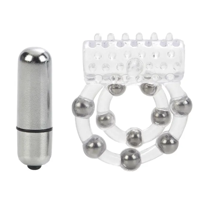 California Exotic Male Sex Toys 10 Bead Maximus Cock Ring