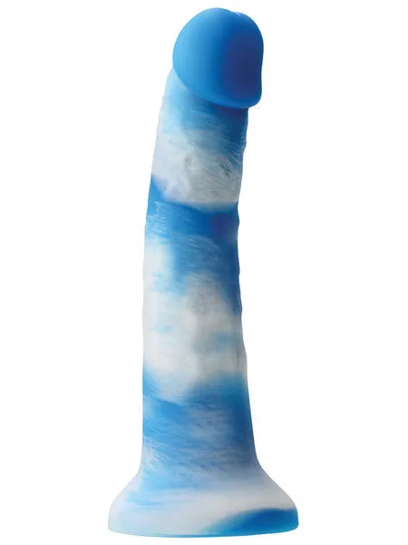 Colours Pleasures Yum Yum 8 in Dildo Blue NS Novelties Dildos