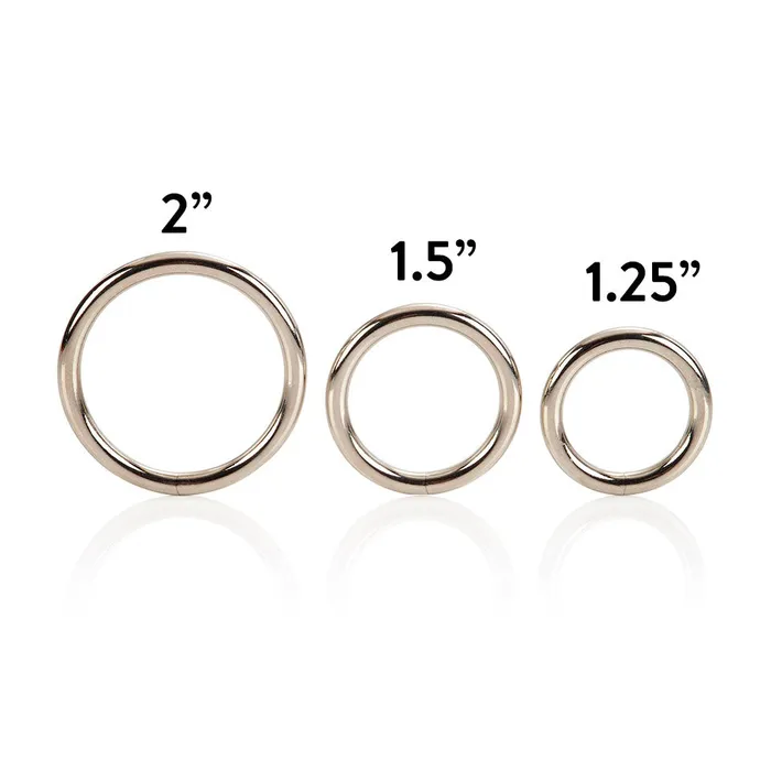 Couples 3 Piece Silver Ring Set California Exotic