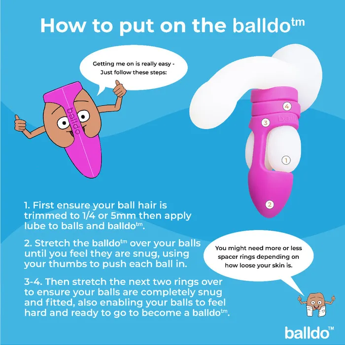 Dildos Balldo The Worlds First Ball Dildo Purple Various Toy Brands