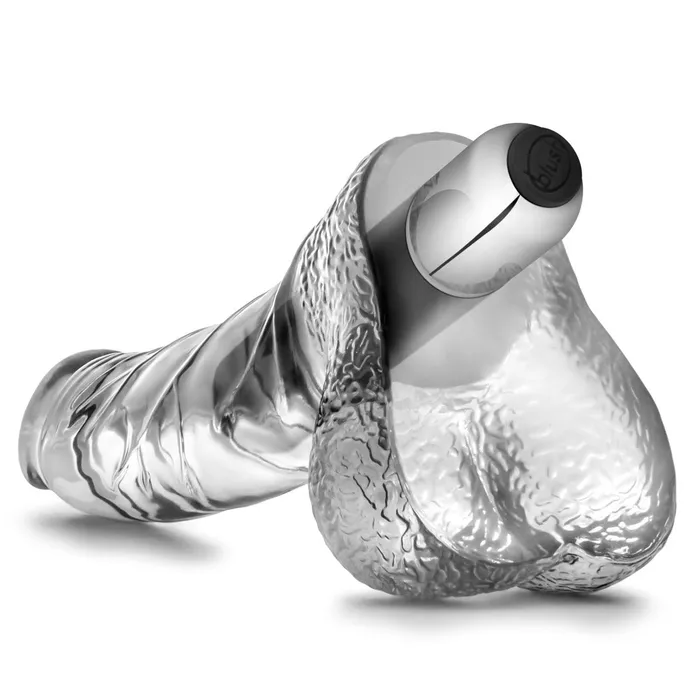 Dildos Blush Naturally Yours Vibrating Ding Dong Clear