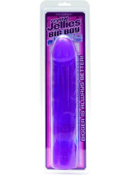 Dildos Crystal Jellies 12in Big Boy Purple Doc Johnson