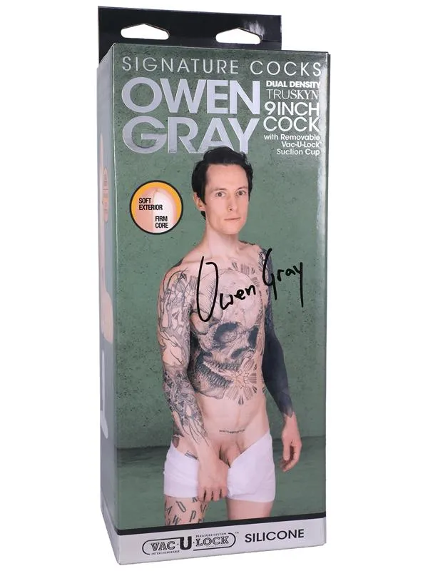 Dildos Doc Johnson Signature Cocks Owen Gray 9 Inch Silicone Cock with Removable Vac U Lock Suction Cup Dildos Doc Johnson Signature Cocks Owen Gray 9 Inch Silicone Cock with Removable Vac U Lock Suction Cup