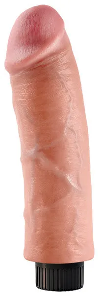 Dildos King Cock 8 in Vibrating Cock Flesh Pipedream Products
