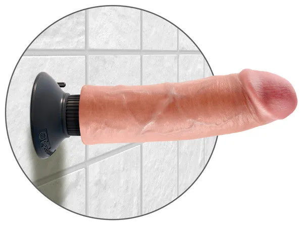 Dildos King Cock 8 in Vibrating Cock Flesh Pipedream Products