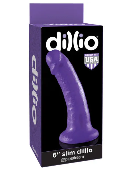 Dildos Pipedream Products Dillio Purple 6 in Slim