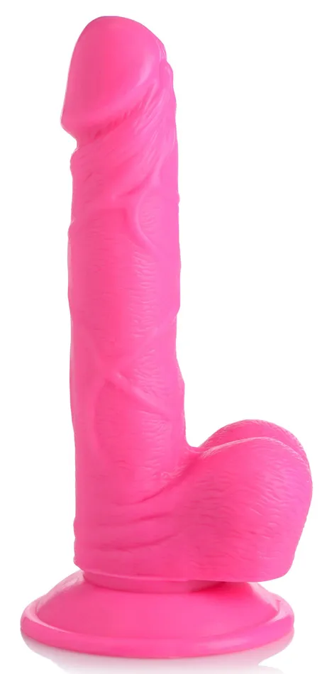 Dildos XR Brands Pop Peckers Pop Pecker 65 Inch Dildo With Balls Pink