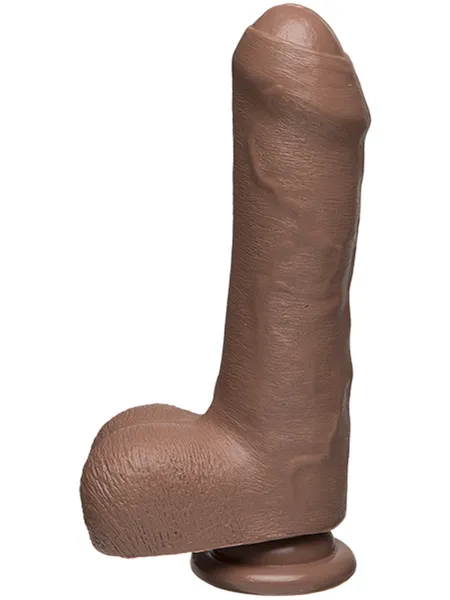 Doc Johnson Dildos The D Uncut D 7 Inch with Balls FIRMSKYN Caramel