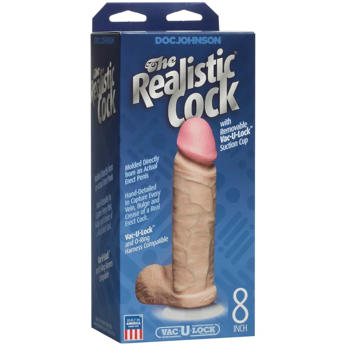 Doc Johnson Dildos The Realistic Cock 8 Inch Dildo Flesh Pink Doc Johnson Dildos The Realistic Cock 8 Inch Dildo Flesh Pink