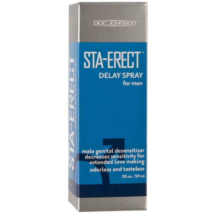 Doc Johnson Female Sex Toys StaErect Delay Spray for Men 2 Fl Oz Boxed
