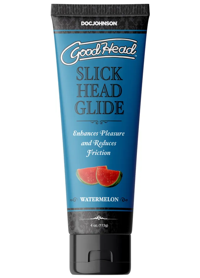 Doc Johnson Male Sex Toys Goodhead Slick Head Glide Watermelon 4 Oz