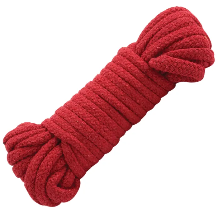 Doc Johnson Restraints Bondage Rope Cotton Japanese Style Red