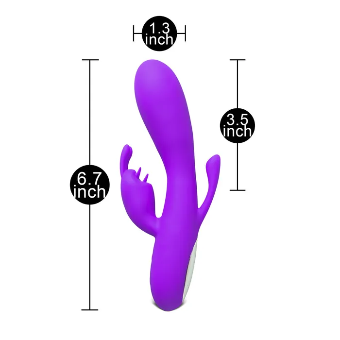 Double Bunny 12 speed Silicone Vibe Purple Various Toy Brands Vibrators Double Bunny 12 speed Silicone Vibe Purple Various Toy Brands Vibrators