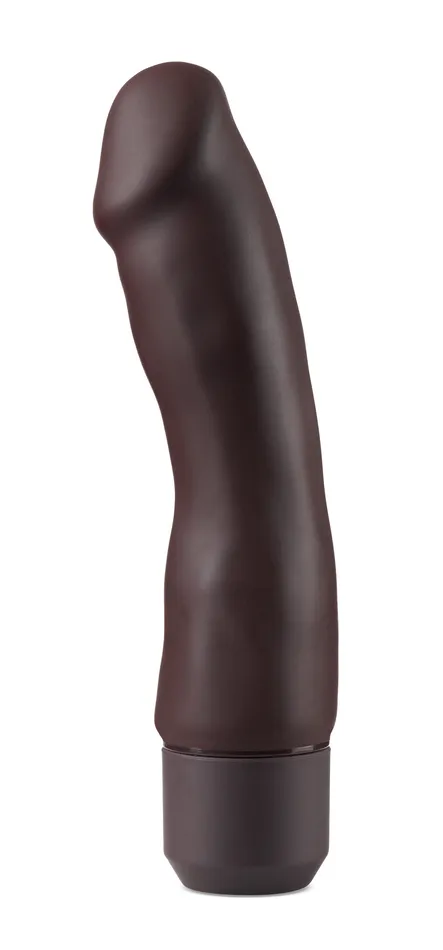 Dr Skin Silicone Dr Steve 7 Inch Vibrating Dildo Brown Blush Dildos