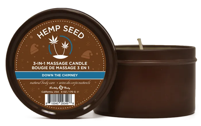 Earthly Body Female Sex Toys Hemp Seed 3in1 Massage Candle Down the Chimney 6oz 170 G Earthly Body Female Sex Toys Hemp Seed 3in1 Massage Candle Down the Chimney 6oz 170 G