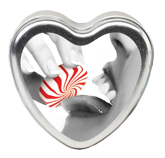 Edible Heart Candle Mint 4 Oz Earthly Body Anal