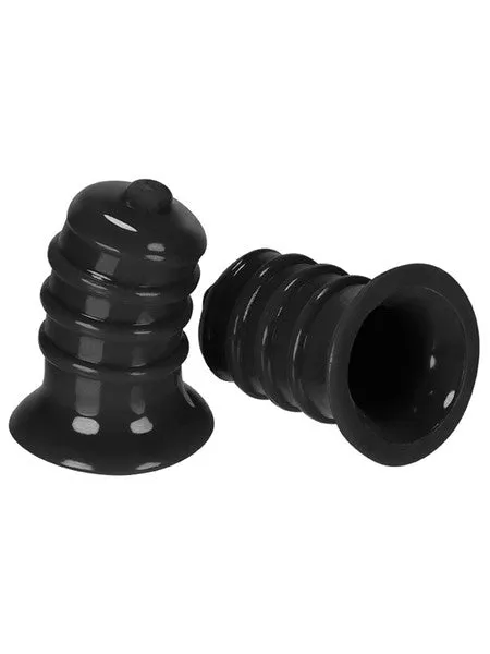Elong Wide Base Nipsucker by Hunkyjunk Black Oxballs Anal