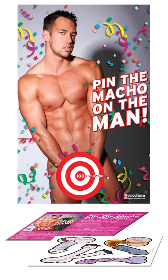 Female Sex Toys Pipedream Bachelorette Party Favors Pin the Macho on the Man