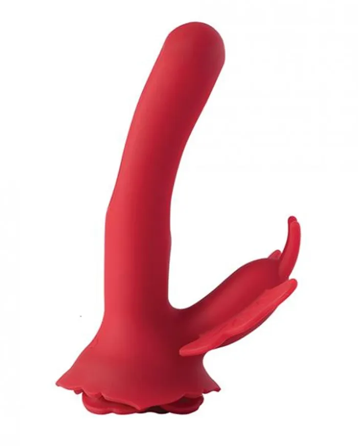 Honey Play Box Vibrators Layla Butterfly Clit and GSpot Vibrator Red
