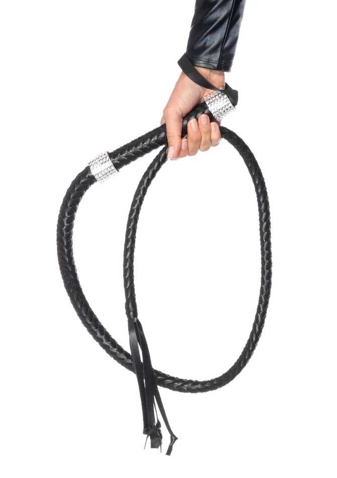 Leg Avenue Vibrators Rhinestone Handle Whip