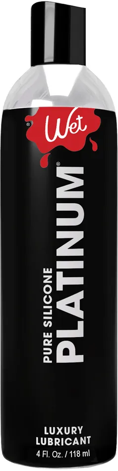 Lubricants Wet Wet Platinum Luxury Silicone Based Lubricant 4 Oz