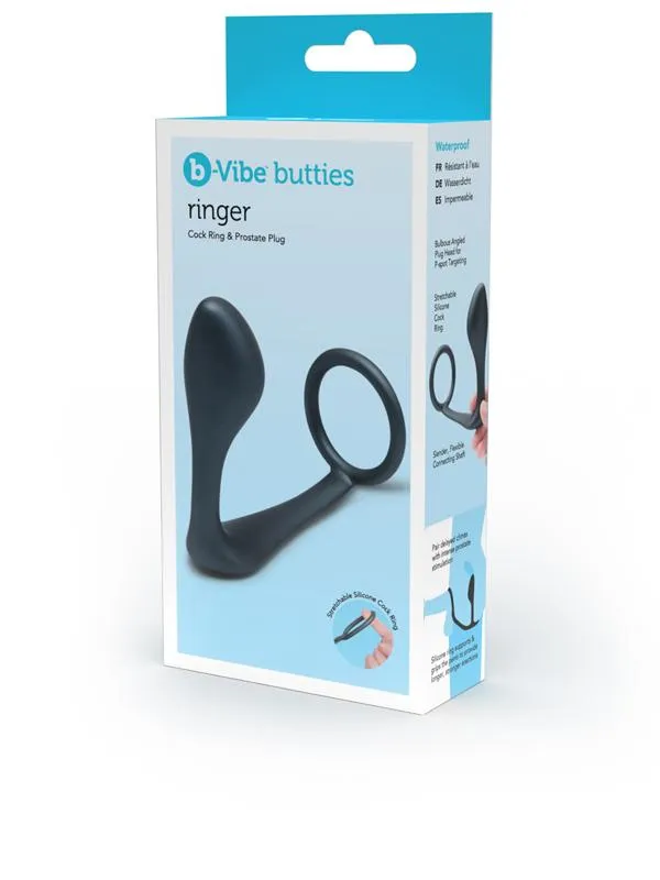 Male Sex Toys BVibe bVibe Butties Ringer Cock Ring and Plug Male Sex Toys BVibe bVibe Butties Ringer Cock Ring and Plug