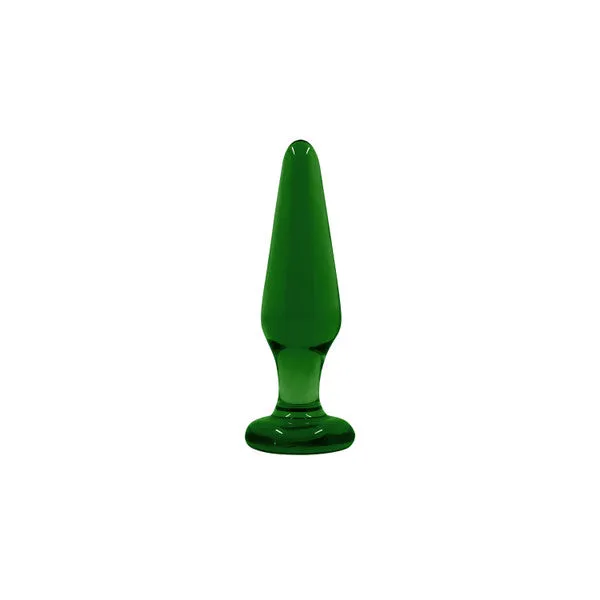 Male Sex Toys Crystal Tapered Plug Medium Green NS Novelties Male Sex Toys Crystal Tapered Plug Medium Green NS Novelties