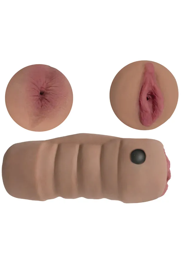 Male Sex Toys Curve Toys Mistress Double Stroker Alexis and Brianna Latte