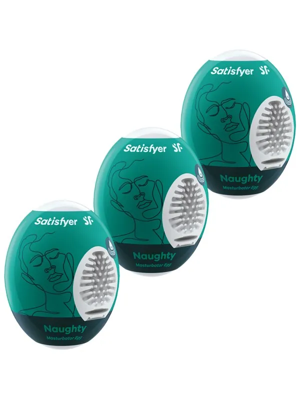Male Sex Toys Satisfyer Masturbator Eggs Set Of 3 Naughty Satisfyer