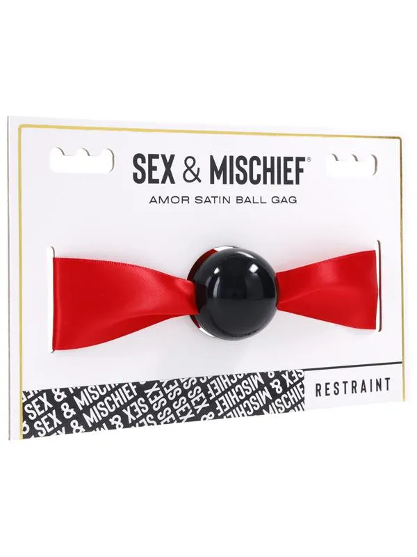 Male Sex Toys Sportsheets Sex and Mischief Amor Satin Ball Gag Male Sex Toys Sportsheets Sex and Mischief Amor Satin Ball Gag