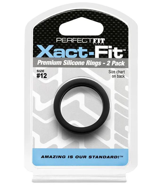 Male Sex Toys XactFit Ring 2Pack 12 Perfect Fit