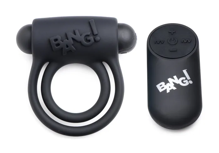 Male Sex Toys XR Brands Bang Bang Silicone Cock Ring and Bullet With Remote Control Black Male Sex Toys XR Brands Bang Bang Silicone Cock Ring and Bullet With Remote Control Black