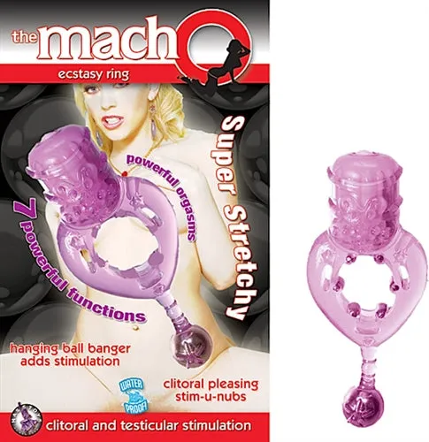 Nasstoys Vibrators The Macho Ecstasy Ring Purple