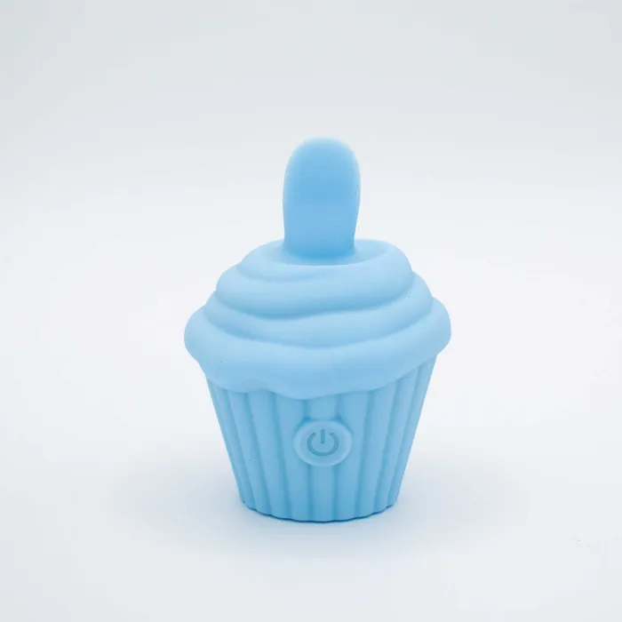 Natalies Toy Box Vibrators Cake Eater Clit Flicker Stimulator Blue