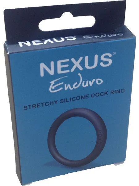 Nexus Male Sex Toys ENDURO Silicone Cock Ring Black