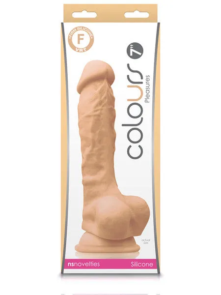 NS Novelties Dildos Colours Pleasures 7 in Dildo White