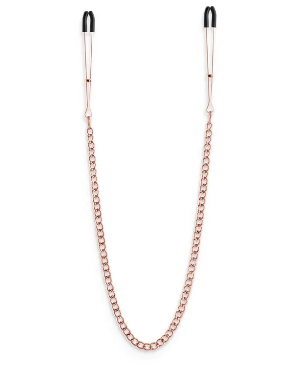 NS Novelties Vibrators Bound Nipple Clamps DC3 Rose Gold