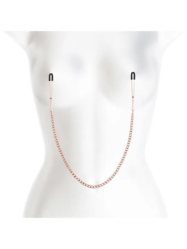 NS Novelties Vibrators Bound Nipple Clamps DC3 Rose Gold NS Novelties Vibrators Bound Nipple Clamps DC3 Rose Gold