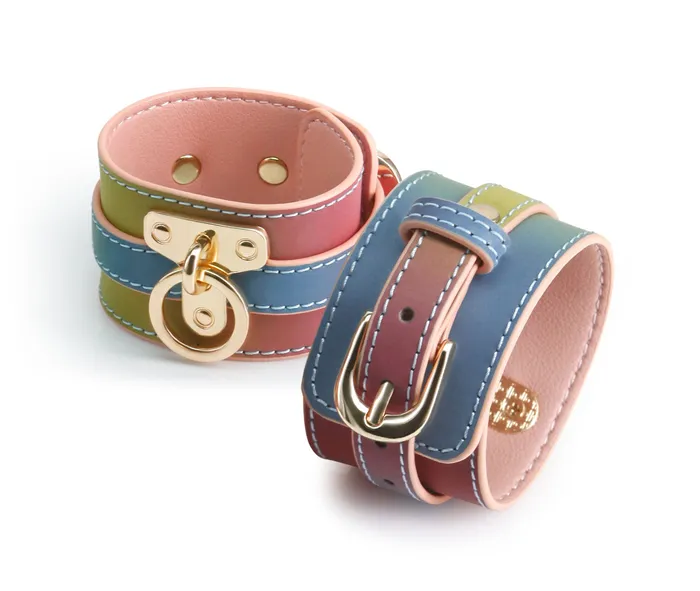 nsnovelties Couples Spectra Bondage Wrist Cuff Rainbow