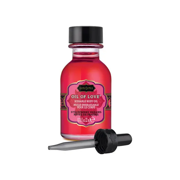 Oil of Love Strawberry Dreams 75 fl oz 22 ml Kama Sutra Products Vibrators