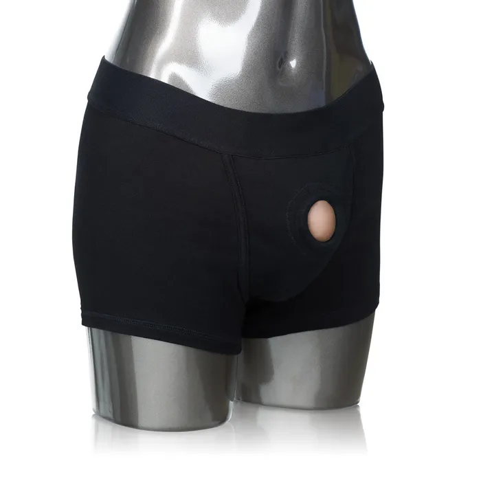 Packer Gear Black Boxer Brief Harness Xl2xl CalExotics Female Sex Toys