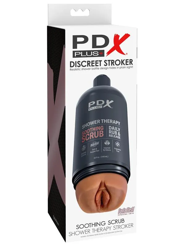 PDX Brands Male Sex Toys PDX Plus Shower Therapy Soothing Scrub Tan PDX Brands Male Sex Toys PDX Plus Shower Therapy Soothing Scrub Tan
