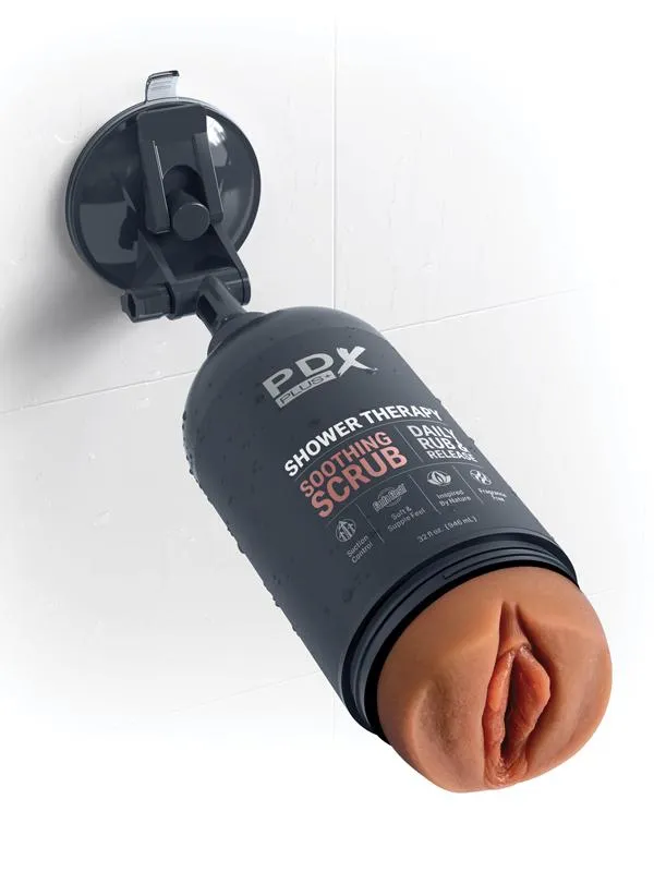 PDX Brands Male Sex Toys PDX Plus Shower Therapy Soothing Scrub Tan PDX Brands Male Sex Toys PDX Plus Shower Therapy Soothing Scrub Tan