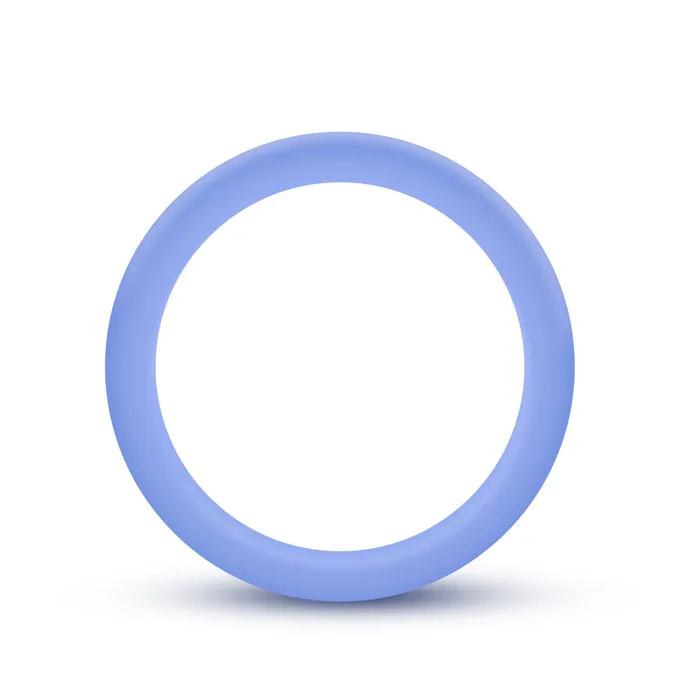 Performance Silicone Glo Cock Ring Blue Glow Blush Male Sex Toys