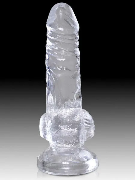 Pipedream Products Dildos King Cock Clear 75 in Cock with Balls