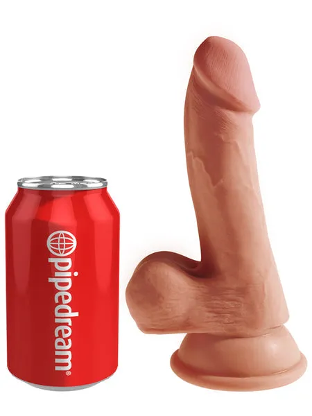Pipedream Products Dildos King Cock Plus 65 in Triple Density Cock with Balls Tan