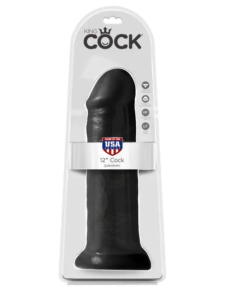 Pipedream Products King Cock 12 in Cock Black Dildos